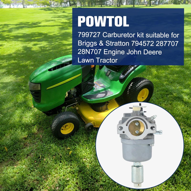 Powtol 594593 31C707 Carburetor for BS 17.5hp 793224 791858 791888 792358 792171 794572 698620 697190 697141 590400 31G777 31N707 31P677 31P777 - Image 2
